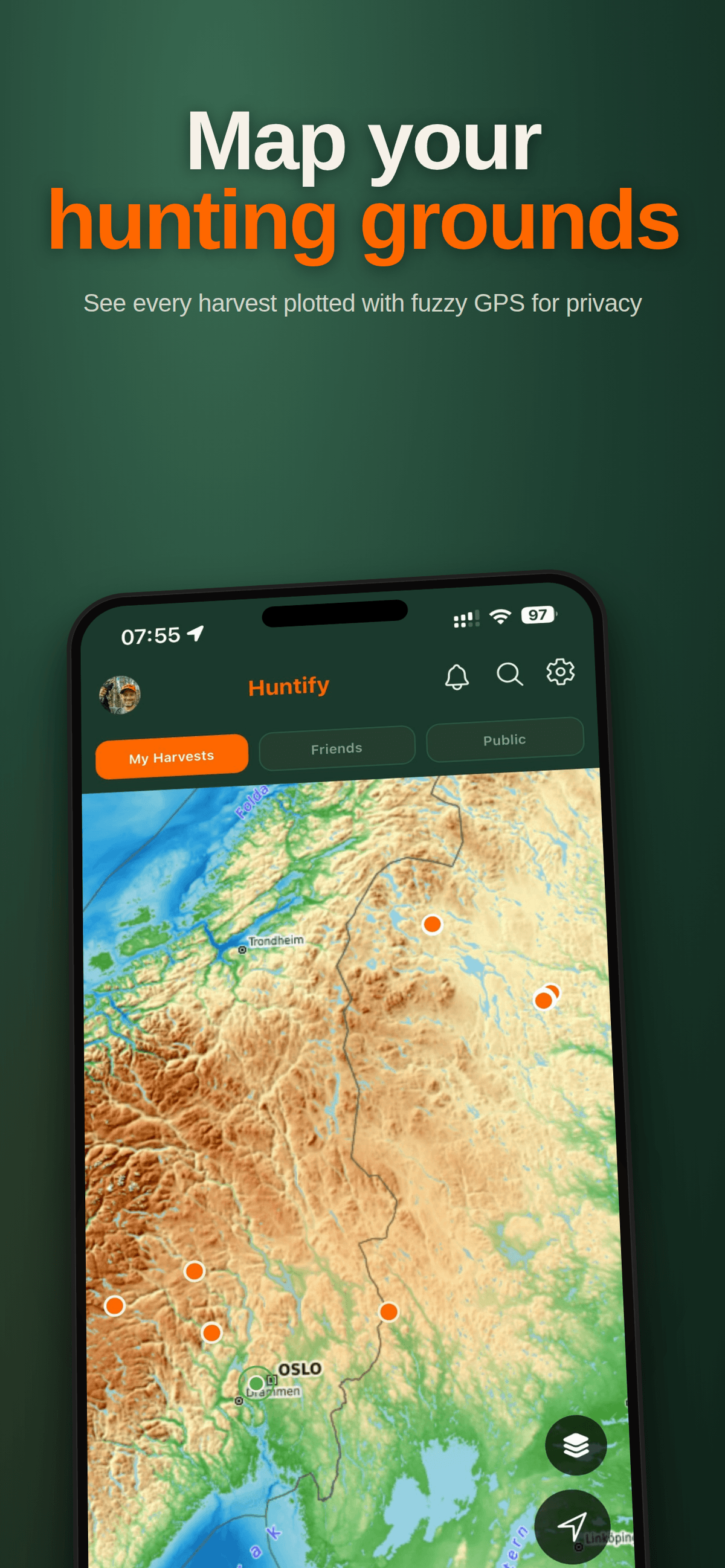 Map your hunting grounds